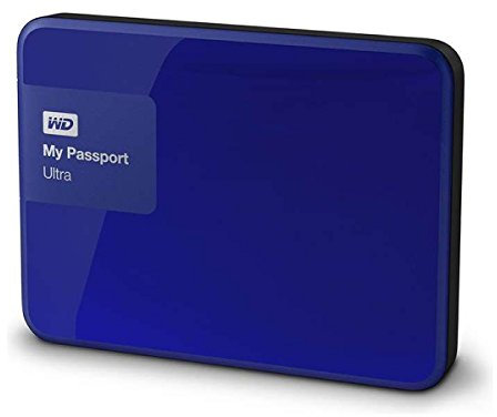WD My Passport Ultra Disque Dur Externe Portable 2 To Bleu - USB 3.0 - WDBBKD0020BBL-EESN