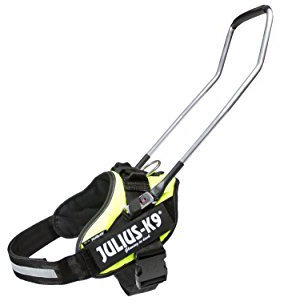 Julius-K9, 16BFH-IDC-NE2, IDC-Blindenführhundegeschirr, Größe: 2, neon, mit Alu-Führrahmen standard Größe: 16 cm x 45 cm