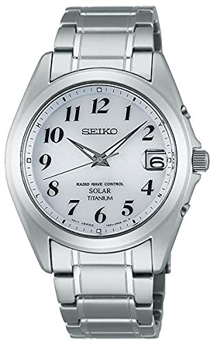 Seiko SBTM223 Men's Wristwatch, Titanium, Solar Radio, Reinforced for Daily Use (10 ATM), Waterproof, Bracelet Type, Bracelet Type