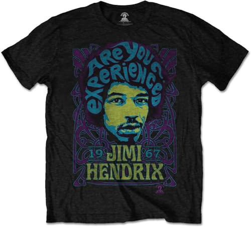 Rock Off Officially Licensed Products Herren Jimi Hendrix Experienced T-Shirt (1er Pack)