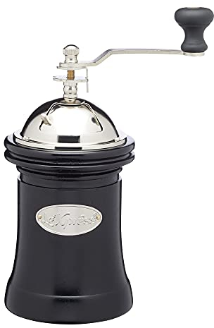 Le'Xpress KitchenCraft Small Vintage-Style Adjustable Manual Coffee Grinder, Black, 9.5 x 22 cm (3.5 x 8.5)