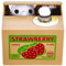 Cat Money Box, Piggy Bank for Kids/Adults, Automatic Stealing Coin Money Bank with Upgraded Clear English Voice, Gift for Kids (Strawberry Cat)