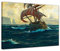 Bilderdepot24 Bild auf Leinwand | Michael Zeno Diemer - Der fliegende Holländer in 40x30 cm als Wandbild | Wand-deko Dekoration Wohnung alte Meister | NEU-181274-40x30-dfh