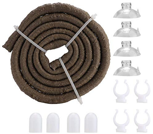 Zerodis Reptile Vines,Flexible Reptile Jungle Vines Rattan Pet Habitat Decor with Suction Cups for Climbing(l)