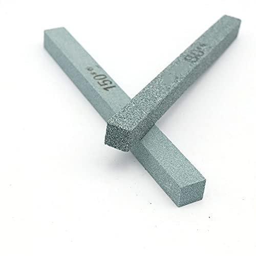 1pc 80-1200 Grit Square Schleifmittel Polieröl Steinstabschärfer Schärfen Schleifstein Schleifstein Werkzeuge für Messer 150x12mm, 150x12x12mm, Körnung 600
