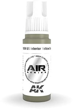 AK Acrylics 3Gen Aircraft AK11859 US Interior Yellow Green (17ml)