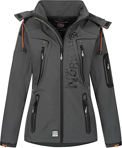 Geographical Norway Damen Softshell Jacke Tislande Darkgrey M