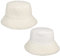 Seeberger Teddy Fur Wendehut Bucket Hat Fischerhut Kunstfellhut Damenhut Stoffhut (One Size - weiß)