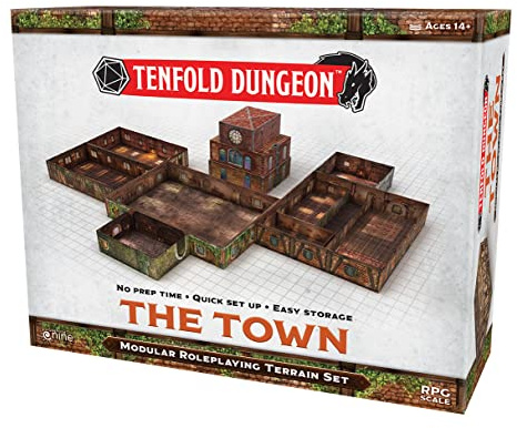 Gale Force Nine Tenfold Dungeon: The Town, Multicolor (GF9TFD03)
