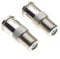 Keple F-Typ-Buchse zu TV-Koaxial-Buchse - Nickel plated Zinc Body, Female Plug Jack Adapter Barrel, Konverter für Satellit FM Koaxialkabel Antenne - 2 Stück