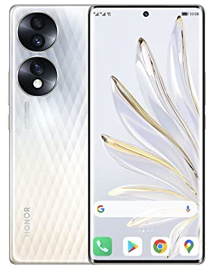 HONOR 70 Mobile Phone 5G SIM Free Unlocked 8+128GB Smartphone with 54 MP Triple Rear Camera, 120Hz 6.67 Inch OLED Curved Screen, Android 12, 4800mAh (2 Year Warranty)