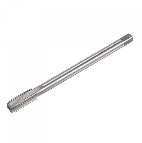 sourcing map Filetage Fraisage Tarauds, 7/16-14 UNC Haute Vitesse Acier (HSS) 4 Droit Cannelures Machine Vis Filetage Filetage Taraud, 5 Longueur (Extra Long)