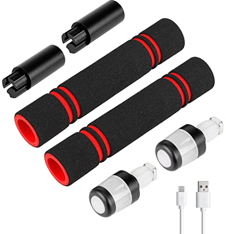 Fututech LED-Warnleuchte und Verlängerungsstange für Xiaomi M365 Pro Pro2 1S Mi3 für Segway Ninebot ES1 2 3 4 5 E22 E25 Blinker Elektroroller (B/Schwarz/Weiß)