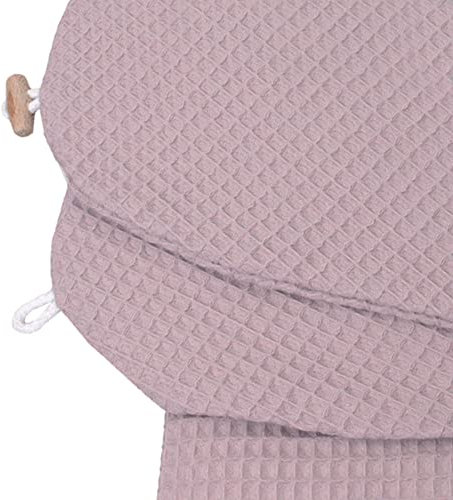 HOBEA-Germany Stillkissen XXL Lagerungskissen Schwangerschaftskissen Seitenschläferkissen groß (Waffelmuster Mauve, Bezug für Stillkissen)