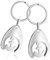 com-four® 2x porte-clés ancre dans la puce du panier, pendentif ancre avec puce amovible pour le panier (2 pièces - ancre)