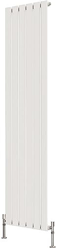 Radbliss Vertical Flat Panel Design Radiator 1600x408mm White Single Tall RAD Central Heating