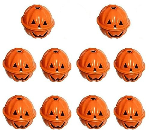 AOVNA Halloween Mini Bells 3cm Orange Pumpkin Bells Halloween Decoration Props Pumpkin Pendant For Hanging Tree Door Gift Decor (10)