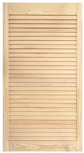 Anta con Design a Lamelle 99,3x39,4 cm in Legno di Pino