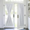 Devola Net Curtains, Long Door, Opaque, French Door Curtain, Kitchen Curtain, Modern Door Curtain, Balcony Door Pockets, Blackout Curtain, Short, W x H 86 x 183 cm, White, Pack of 1