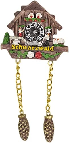 Kuckucksuhr Schwarzwald Deutschland Kühlschrankmagnet Kühlschrankmagnet Deko Magnet Aufkleber Souvenir Harz Basteln
