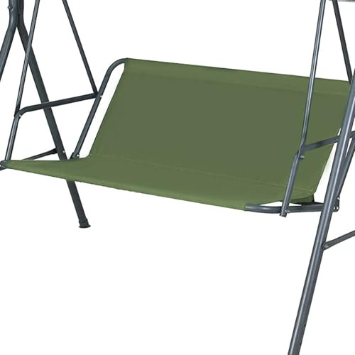 IGTOPS Funda de repuesto para asiento de columpio de jardín, tela Oxford 900D, para exteriores de 2 y 3 plazas (verde: 148 x 50 x 50 cm)