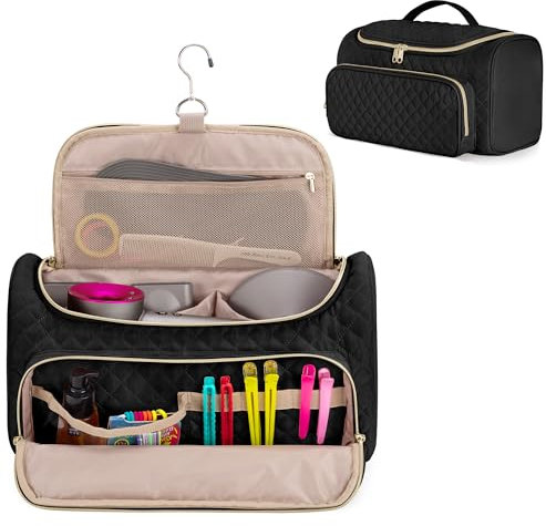 Fasrom Travel Carrying Case Compatible with Dyson Airwrap Muilti Styler Complete and Shark FlexStyle Air Styling & Drying System, Travel Storage Bag for Airwrap Style and Hair Accessories, Black