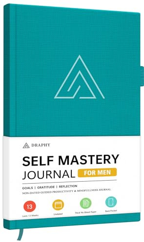 Selbstmeister-Tagebuch für Männer – Dankbarkeit und Produktivität Jour nal für mehr Glück, Positivität, Wachstum, Achtsamkeit, Selbstpflege und Reflexion – geführtes inspirierendes Tagebuch für Männer