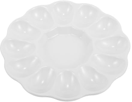 Cabilock Bandeja De Pascua Cerámica Bandeja De Servir Mariscos Soporte Para Encimera Plato De Servir Huevo Cerámica Plato