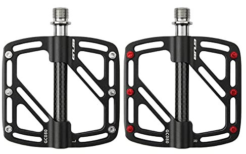 GUB GC080 Fahrradpedale aus Aluminiumlegierung, drei Kugellager, leichter Titanschaft, Fahrradpedal