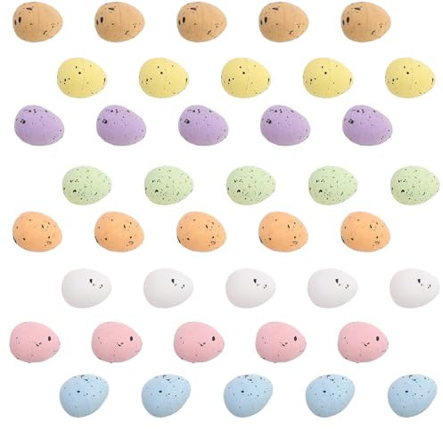 ibasenice 100stücke Bunte Schaumstoff-eier Deko Für Ostern Party- Diy Pigeon Egg Modell Wiederverwendbar Für Festlichkeiten Und Dekoration