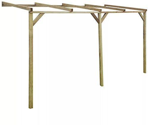 Rantry Struttura Pergolato 2x4x2,2 m in Legno, per Spiaggia Piscina Giardino Mobili da Interni/Esterni Decorazione da Mobili