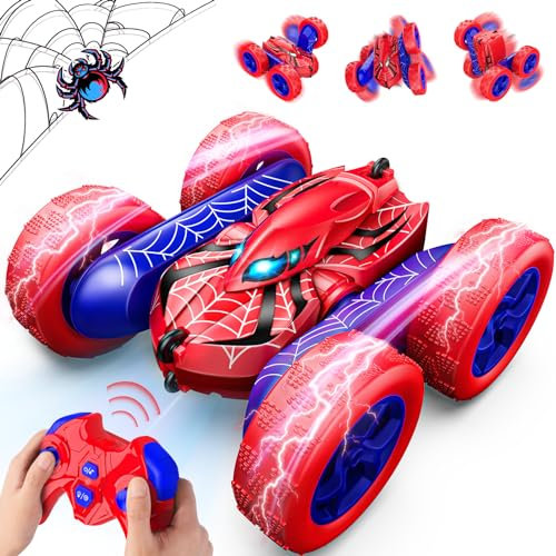 Dreamlandia 360° Flips Remote Control Cars, 4WD RC Stunt Car Toys for 3-10 Year Old Boy Gifts, Kids Boys Toys Age 3-9 Birthday Presents Gifts for 3-10 Year Old Boys Kids Boy Outdoor Garden Toy