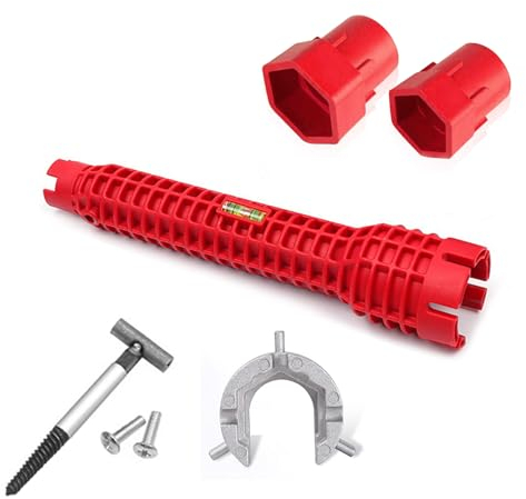 YUDAWN Basin Wrench, Multifunction Sink Tap Spanner Plumbing Pipe Spanner Tool Sink Faucet Installer Socket Wrench Kit for Kitchen Bathroom Repair