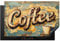KitchenYeah© Herdabdeckplatte Einteilig Küche Herdabdeckung Induktionsfeld Ceranfeld Herdabdeckplatten Vinyl Matte Aufrollbar Kaffee - Vintage - Braun - Tasse - 80x52 cm