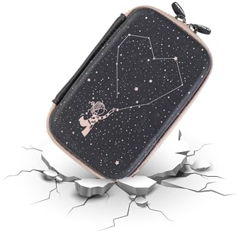 WONDEE La volátil Oportunidad Estuche/Funda Original para Guardar Gadgets Tecnológicos, como Discos Duros de 2.5, Powerbanks, Cables, Auriculares y más - Sólida y Segura, Modelo Estrellas