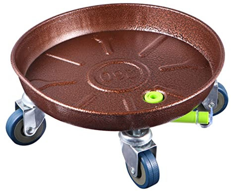 CAXUSD Support Universel pour Pot De Fleurs en Métal avec roulettes pour La Maison Le Bureau Et Le Jardin