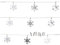com-four® Girlande mit Schneeflocken - Deko-Girlande für Weihnachten - Schneeflocken-Girlande - Weihnachtsgirlande für Christbaumschmuck - 160 cm (Set4-1 Stück silberfarben)