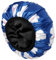 AOGOE Duschhaube Damen, Wiederverwendbare 3-lagige Duschhaube, 2-in-1 Extra-große Saugstark Turban & wasserdichte Shower cap, Verstellbare Damen-Duschhauben für Mädchen Damen（Blau）
