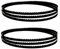 2 Stück 2320 x 12,7 x 0,5 mm Sägebänder 3 4 6 10 14 TPI Carbon-Bandsägeblatt for TC-SB 305 U(3TPI)
