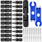 Elsrantor 10 Pares Conector Solar, Conectores Electricos Rapidos Placas Solares, Enchufe Panel de Conexión Rápida Fotovoltaico, Kit Herramientas Fotovoltaicas, para Cable Accesorios, con Dos Llaves