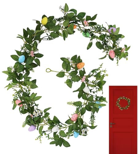 Easter Egg Garland Artificial Easter Eggs Door Hanger