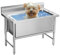 Vasca Da Toelettatura Per Cani Da Compagnia Professionale, Stazione Da Bagno Per Cani In Acciaio Inossidabile, Lavandino Per La Casa, Vasca Per Cani Per Animali Domestici Grandi, Medi E Piccoli(100cm/