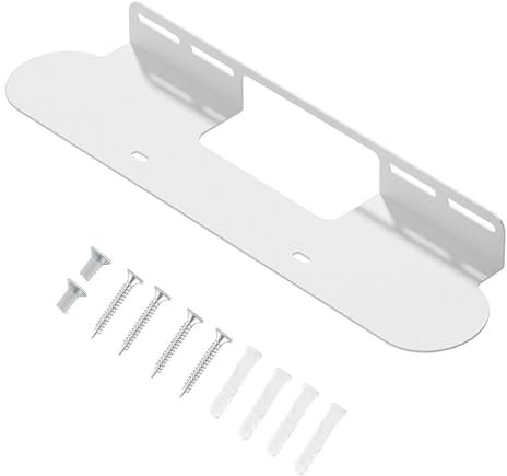 SENRISE Wall Mount Soundbar Bracket Compatible with Sonos Beam Gen 1 & Gen 2 Home Theater Sound System Mounting - White