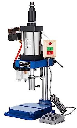 Punzonadora neumática, perforadora vertical de 200 kg con pedal de pie para doblar, remachar y formar extrusión