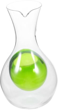 Alipis Wine Cooler Glass Jug Glass Carafe Quick Cooling Ice Cavity for Parties Weddings Seasonal Celebration