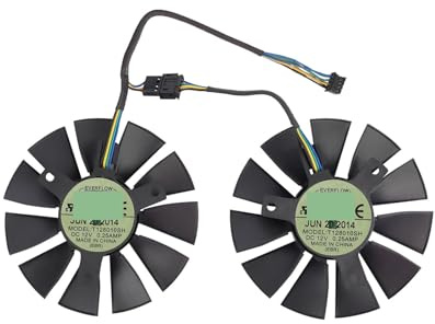 Video Card Fan For GTX 750 Ti 960 1060 1050 R9 370 75MM T128010SH GTX750Ti GTX960 GTX1060 GTX1050 GPU Fan