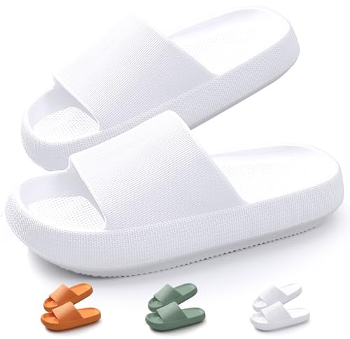SHAINE Cloud Sliders for Women and Men - Cozisliders Original Slippers, Pool Slider, Summer Flip Flop, Shower Bathing Pillow Slipper