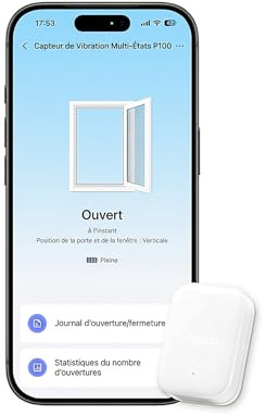 Aqara P100 Multisensor Weiß, Tür-/Fenster-Vibrationssensor, Thread& Zigbee | Öffnen/Schließen & Objekterkennung, 10 Stufen, Thread/Zigbee, kompatibel mit Apple Home, Home Assistant, Alexa & Google Home