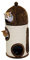Kerbl 82561 Kratz und Kuschelhöhle INA, ø 35 cm, Höhe: 80 cm,braun / beige