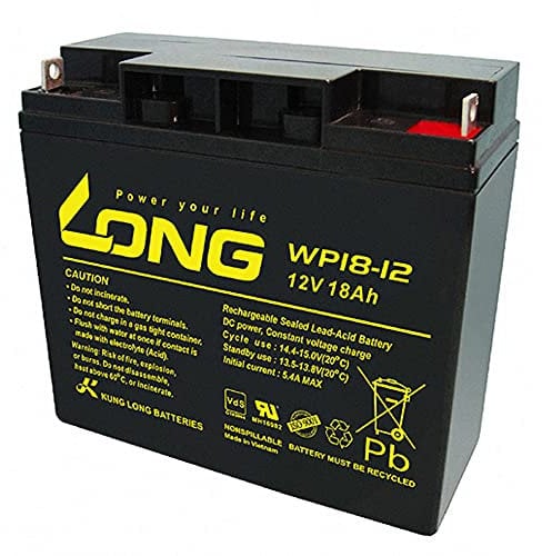 Kung Long VDS - Batteria AGM al piombo WP18-12SHR, 12 V, 18 Ah
